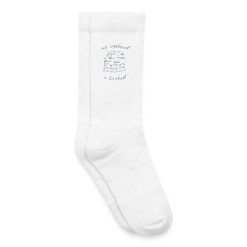 My Weekend Is Booked Funny Book Lover - Kids Tennis Socks - white - Right
