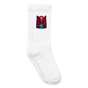 Ruée vers Crystal Canyon - Chaussettes de tennis bio enfant - blanc - Droite