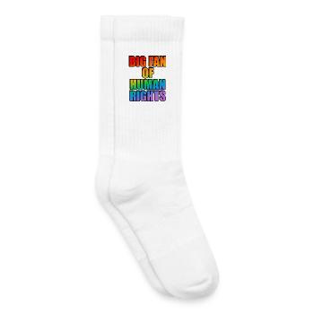 T-shirt arc-en-ciel pour la célébration des droits de l'homme - Chaussettes de tennis bio enfant - blanc - Droite