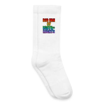 Grand fan des droits LGBTQ+ Rainbow - Chaussettes de tennis bio enfant - blanc - Droite