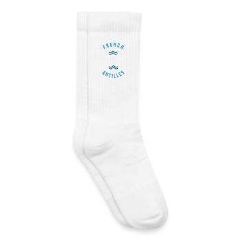 Iles Caraibes French Antilles Tropical - Chaussettes de tennis bio enfant - blanc - Droite