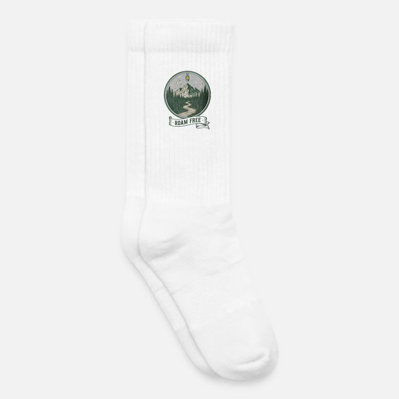 Mondscheinwald Frei durchstreifen - Kinder Tennissocken - Weiß