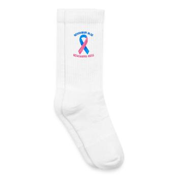 November Blue November Rose - Chaussettes de tennis bio enfant - blanc - Droite