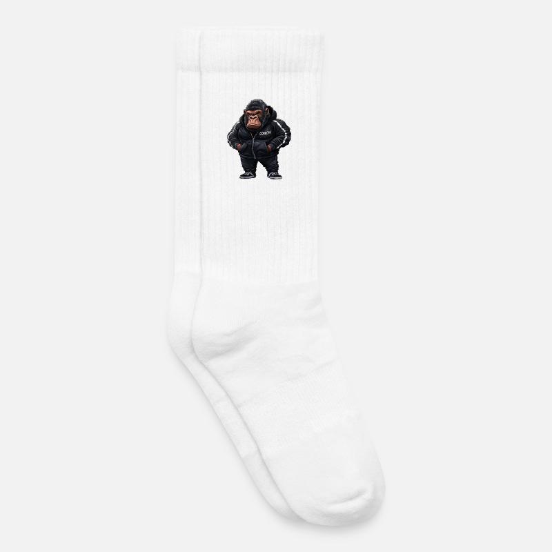 Gorilla Coach - Kinder Tennissocken - Weiß