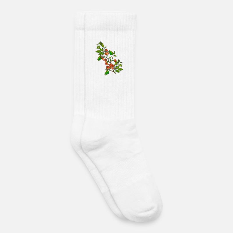 Blumen - Kinder Tennissocken - Weiß