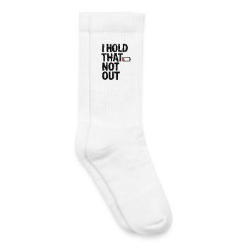 Denglisch Lustig I Hold That Not Out - Kinder Tennissocken - Weiß - Rechts
