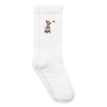 No Ratte Ratten Rattenbesitzer Rattenliebhaber - Kinder Tennissocken - Weiß - Rechts