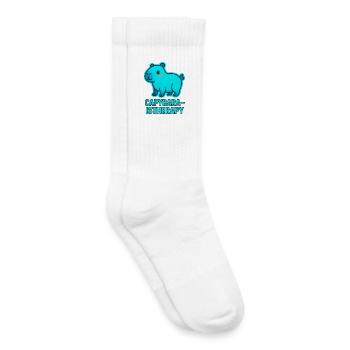 Capybara Therapy Motif - Kids Tennis Socks - white - Right