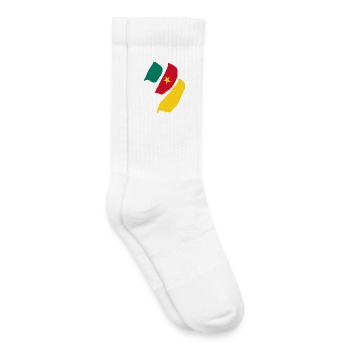 Kamerun Flagge - Kinder Tennissocken - Weiß - Rechts