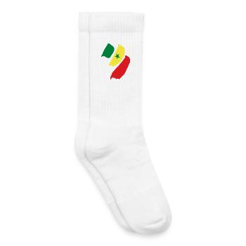drapeau du Sénégal - Chaussettes de tennis bio enfant - blanc - Droite