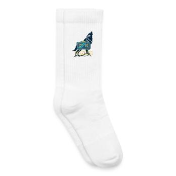 Acht Uhr kommt - Kinder Tennissocken - Weiß - Rechts