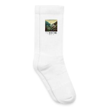 Mountain Mountains Mountaineering Hiking Climbing Nature - Kids Tennis Socks - white - Right
