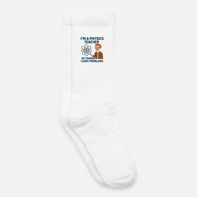 Physik Witz  - Kinder Tennissocken - Weiß