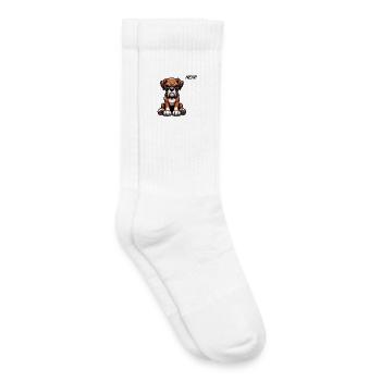 Pas de porte-boxer Boxer Boxer Boxer Propriétaire de boxer - Chaussettes de tennis bio enfant - blanc - Droite