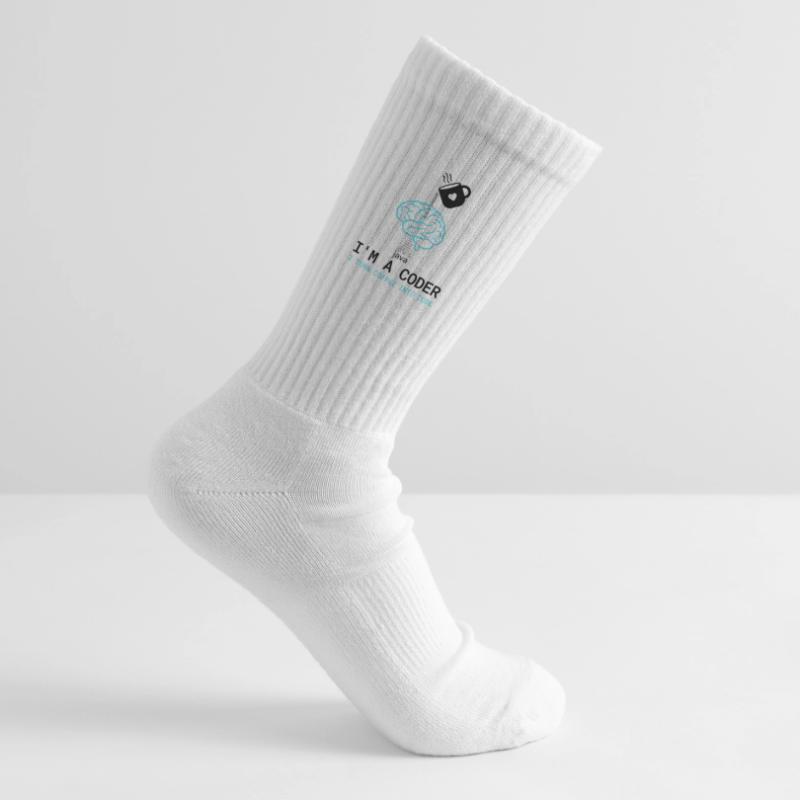 T-shirt Coder : Du café dans le code – Nerdy Programmie Chaussettes de tennis bio enfant