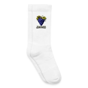 Jenins Switzerland Grapes - Kids Tennis Socks - white - Right