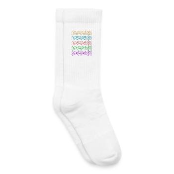 Klettern Semeru - Kinder Tennissocken - Weiß - Rechts