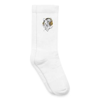 Tiger_Vibes - Kinder Tennissocken - Weiß - Rechts