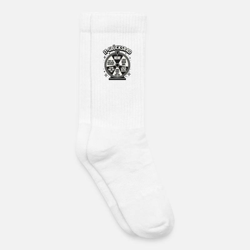 IT Support Glücksrad Service Desk IT Helpdesk - Kinder Tennissocken - Weiß