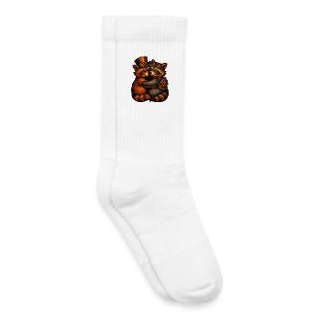Steampunk Waschbären Kuscheln - Kinder Tennissocken - Weiß - Rechts