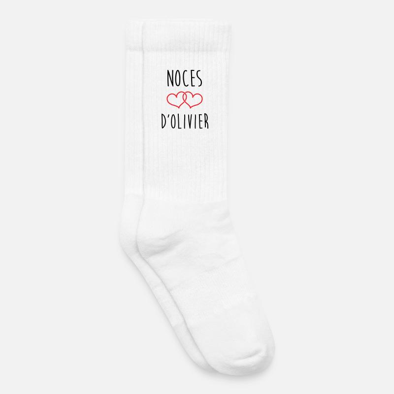 Oliviers Hochzeit 59 Jahre Ehe - Kinder Tennissocken - Weiß