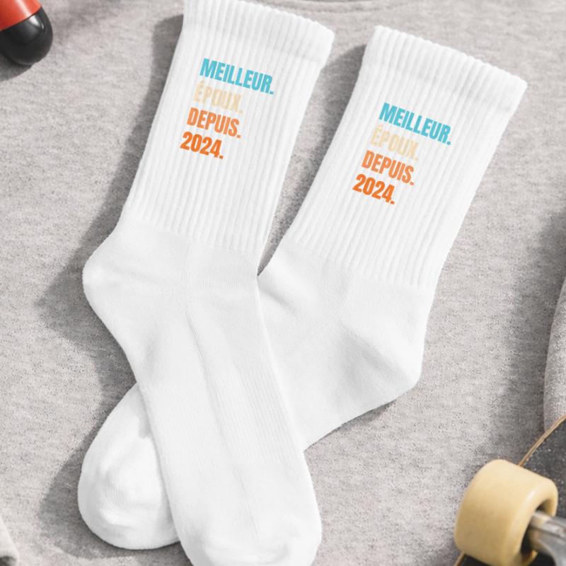 Bester Ehemann seit 2024 Geschenk-Ehemann Kinder Tennissocken