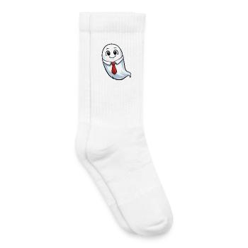 Sprechender Geist im Anzug - Kinder Tennissocken - Weiß - Rechts