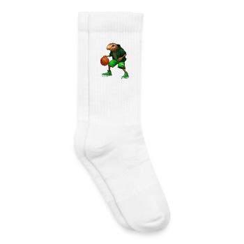 Joueur de basket-ball des Moles - Chaussettes de tennis bio enfant - blanc - Droite