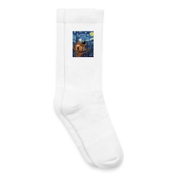 Midnight City Katzenbaumhaus - Kinder Tennissocken - Weiß - Rechts