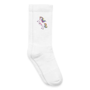 Aurora-Regenbogen-Einhorn - Kinder Tennissocken - Weiß - Rechts