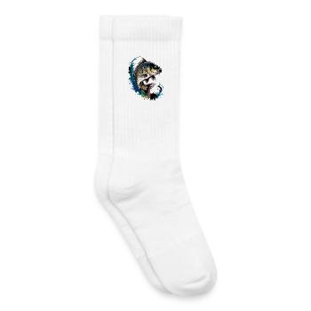 Karpfen Angeln - Kinder Tennissocken - Weiß - Rechts
