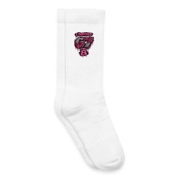 Birthday 8 Year Old Girl Western Cowboy Gift - Kids Tennis Socks - white - Right