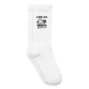 Geburtstag Ente Gut Alles Gut 40 Jahre - Kinder Tennissocken - Weiß - Rechts