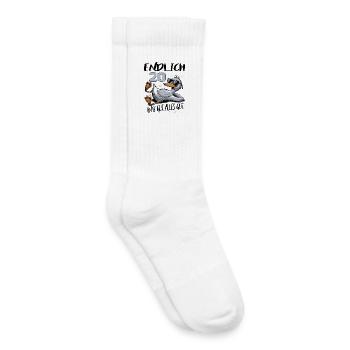 Geburtstag Ente Gut Alles Gut 20 Jahre - Kinder Tennissocken - Weiß - Rechts