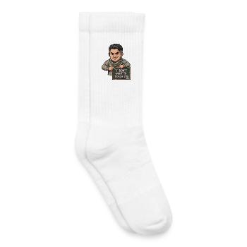 I Don't Want to Teach You Teacher Humor - Kids Tennis Socks - white - Right
