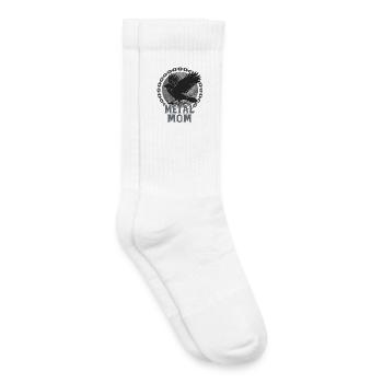 Metal Mom Raven Gift Heavy Metal Woman - Kids Tennis Socks - white - Right