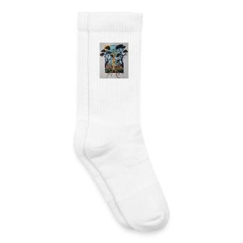 Arbre racine dans le référentiel - Chaussettes de tennis bio enfant - blanc - Droite