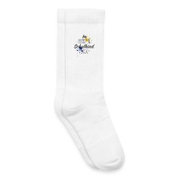 Im Herzen Schulkind 2026 - Kinder Tennissocken - Weiß - Rechts