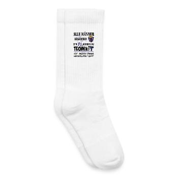 70. Geburtstag Handwerker Technik Werkzeug - Kinder Tennissocken - Weiß - Rechts