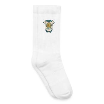 Zwilling Babybody Buchstabe B - Kinder Tennissocken - Weiß - Rechts