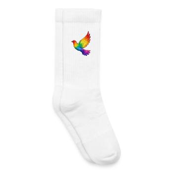 Friedenstaube Frieden - Kinder Tennissocken - Weiß - Rechts