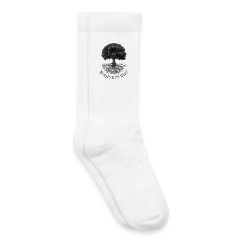 Roots Run Deep – Baum mit Wurzeln - Kinder Tennissocken - Weiß - Rechts