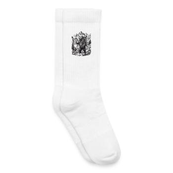 Hiking - Outdoor Adventure - Bear - Kids Tennis Socks - white - Right