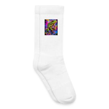 frog - Kids Tennis Socks - white - Right
