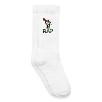 RAP Graffiti Fist Mosaic - Kids Tennis Socks - white - Right