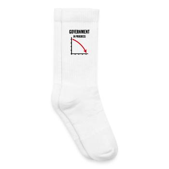Government In Progress (Government Policy / POS2C) - Kids Tennis Socks - white - Right