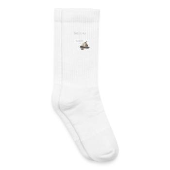 le goût de l'odeur de l'ail déclaration chemise ail - Chaussettes de tennis bio enfant - blanc - Droite