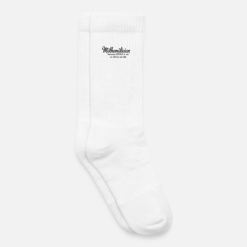 Mathematik - Kinder Tennissocken - Weiß