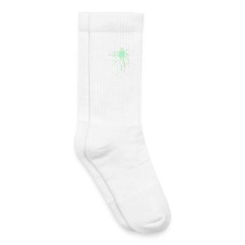 platine core processeur ordinateur nerd pc geek coeur cyborg - Chaussettes de tennis bio enfant - blanc - Droite