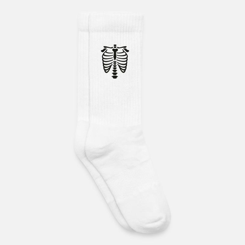 xray_vector - Chaussettes de tennis bio enfant - blanc